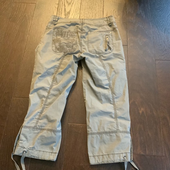 h&m divided womens capri pants, olive - Picture 2 of 3